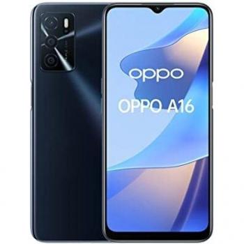 OPPO A16 Smartphone, 16.6 cm (6.52), Dual SIM, Android 11, 4G, USB Tipo C, 3GB RAM, 32GB Almacenamiento Interno, Batería de 5000 mAh - Negro
