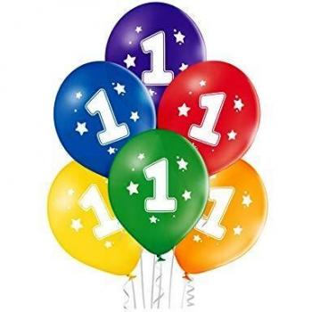 Party Fiesta 6 Globos Nº1 27 Cm