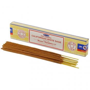 Incienso Californian White Sage (Salvia Blanca Californiana) 15 g Satya - Incienso de salvia blanca, 15 gramos, marca Satya