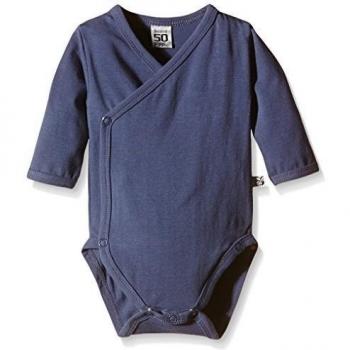 Pippi Wrap-around Body Ls-solid-Body Bebé-Niñas    azul azul vintage 9 mes