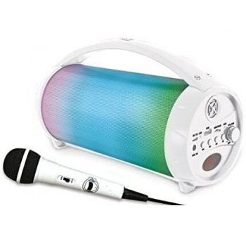 Lexibook iParty FlashBoom Altavoz Portátil Bluetooth con Efectos Luminosos y Micrófono