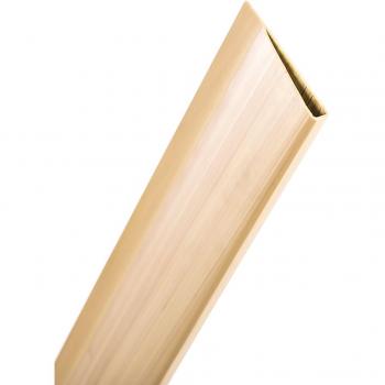 Perfil Remate U Cañizo PVC 1.5m Caña - Producto: Perfil de remate, material: PVC, longitud: 1.5 metros, diseño: caña
