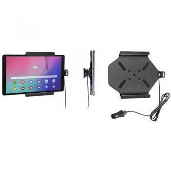 Soporte y cargador activo Brodit para Samsung Galaxy Tab A 10.1 (2019) con conexión USB-C y enchufe de 12V