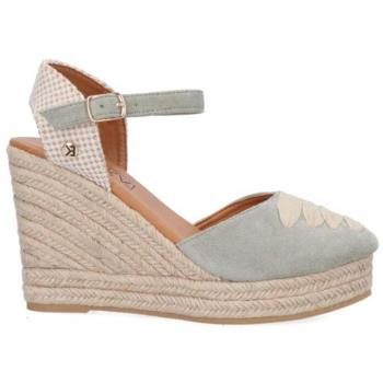 Sandalias de Mujer Etika Espartena 20216 Verde, tipo esparteña, color verde, diseño cómodo y fresco, suela de esparto, ideal para verano