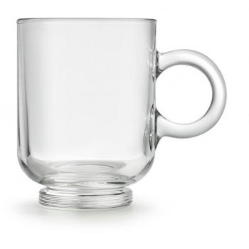 Set de 6 Tazas de Café Sentido 37 cl - Material Resistente, Diseño Clásico, Apta para Microondas