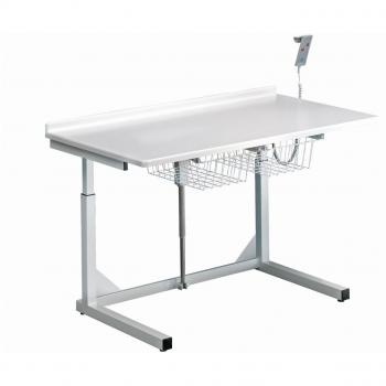Pressalit Cambiador de altura regulable R8641 eléctrico como cambiador de pared/cambiador de pañales, plástico, blanco, adecuado para zonas públicas y privadas