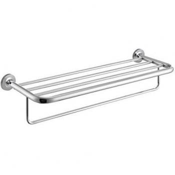 Nofer 16406.b serie Hotel Tablet con barra toallero inferior plata 68 x 15 x 22 cm