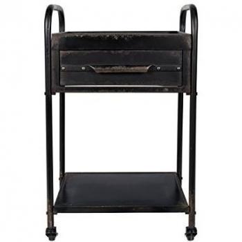 Carro Industrial Vintage 'Wladimir' de Metal Negro