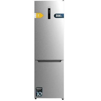 Cecotec Frigorífico Combi Bolero CoolMarket 356 Inox E, Compresor Inverter Plus, 200X59.5Cm, 356L, No Frost, Clase E, Multiairflow, Fast Cooling