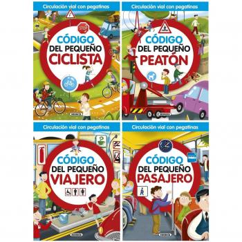 Circulación vial con pegatinas