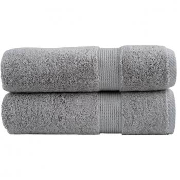 Toallas de baño SOLUND 2 piezas gris 100x150 cm 600gsm