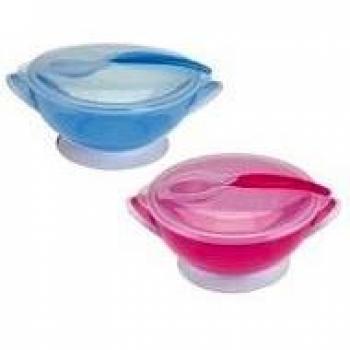 556Y17 - Plato Infantil Con Cuchara Y Tapa