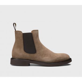 Doucal's Brown Suede Chelsea Ankle Boots for Men, Size 10 US