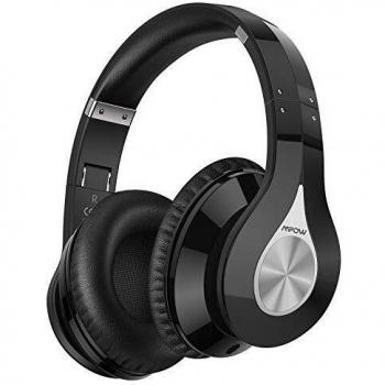 Mpow 059+ Auriculares Bluetooth Diadema con Micrófono CVC 6.0, 100 horas, Sonido Hi-Fi, Auriculares Diadema Inlámbricoa para TV, Cascos Bluetooth Diadema Plegable para Skype, PC,Móvil