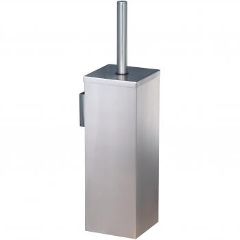 Haceka Mezzo Tec Escobillero WC + Soporte para Colgar, Metal, Gris, 9.2x10.8x37.3 cm