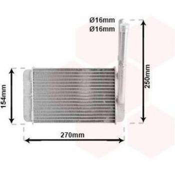 Radiador de calefacción VAN WEZEL 18006132