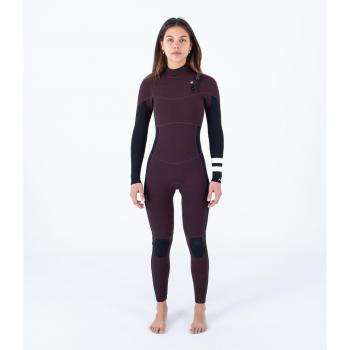 Traje de Neopreno Plus 4/3mm 2023 para Mujeres - Negro/Mahogany