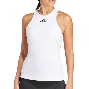 Camiseta Sin Mangas Adidas Y - Deportiva, Transpirable, Color Blanco, Talla XS