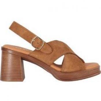 Chika10 Leather NEW GODO 03 Sandalia de Tacón Cuero/Tan