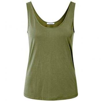 PIECES Pckamala Tank Top Noos BC Camisa Cami, Verde Liquen Prof, XS para Mujer