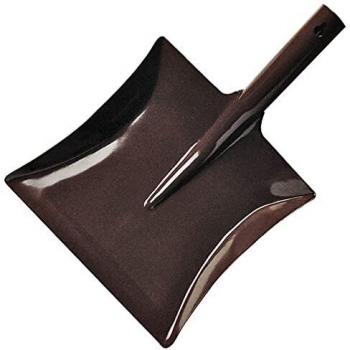 Amig - Recogedor Manual de Pala Cuadrada Mod.4 Metálico de Acero Acabado en Marrón | Resistente y Duradero Perfecto para Limpieza de Polvo, Basura, Ceniza u Hojas | Medidas: 200 x 215 mm