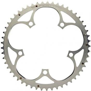 Miche PL13053AG-Plato para Bicicleta 130 mm, Color Plateado