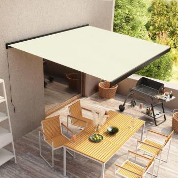 Toldo Manual de Cassette 300x250 cm Color Crema