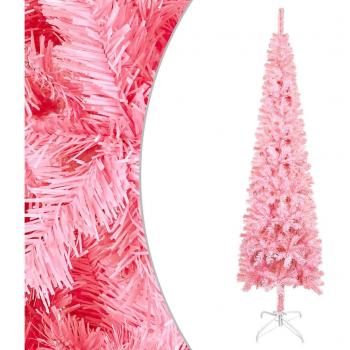 Árbol de Navidad estrecho rosa 120 cm