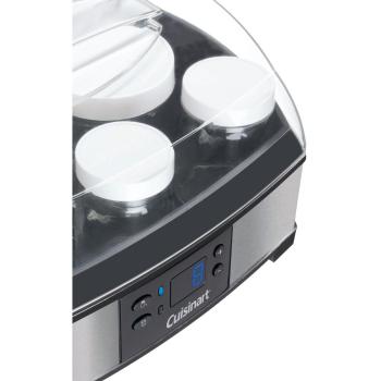 Cuisinart YM400E - Set de 6 botes de cristal para yogurtera, 125 ml