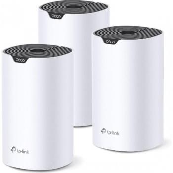 TP-Link Deco S7 Sistema WiFi Mesh Inteligente Doble Banda AC1900 (3-Pack) con 3 Puertos Ethernet LAN (RJ-45), Tecnología MU-MIMO, Cobertura hasta 550 m²