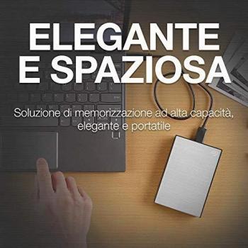 Seagate One Touch, Portable External Hard Drive, 1TB, PC Notebook & Mac USB 3.0, Light Blue, 1 yr MylioCreate, 4 mo Adobe Creative Cloud Photography and Two-yr Rescue Services