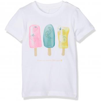 NAME IT Nitdoreen Ss Top Mznb, Camiseta para Bebés, Blanco