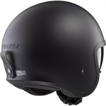 LS2-305991012XXL/162 : LS2-305991012XXL/162 : Casco jet abierto con pantalla solar SPITFIRE OF599 SOLID COLOR NEGRO TALLA XXL