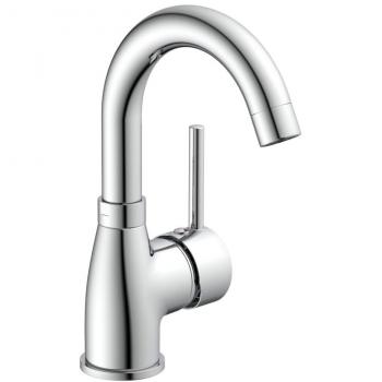 Grifo monomando de lavabo FUTURA con desagüe cromado Plateado