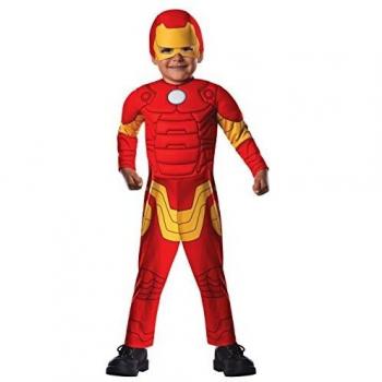 Avengers - Disfraz de Iron Man Deluxe para niños, infantil talla 1-2 años