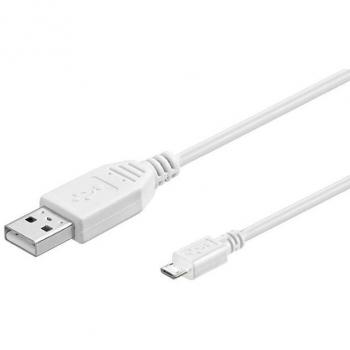 Microconnect usbabmicro030w 03m usb a microusb b macho macho blanco cable usb 03 m usb a microusb b 20 machomacho blanco