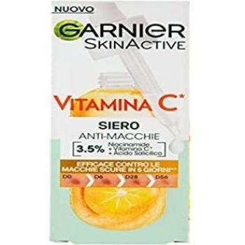 Garnier Skin Active Vitamin C Serum Iluminador 30ml - Suero facial con vitamina C, textura ligera, efecto iluminador, combate manchas oscuras y mejora la luminosidad de la piel