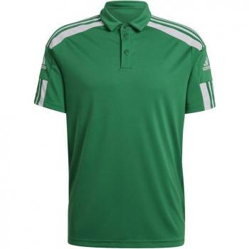 Adidas Squadra 21 Men's Short Sleeve Polo Shirt - Team Green/White