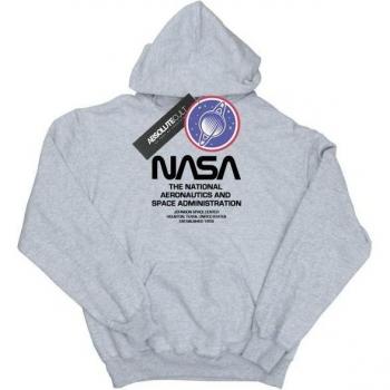 Sudadera con capucha Worm Blurb de NASA para niños 12-13 años gris
