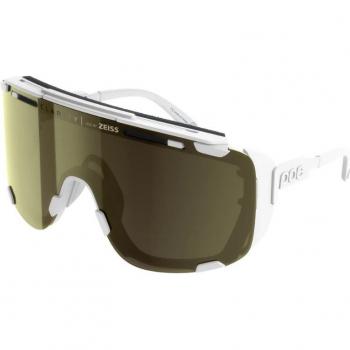Gafas POC Devour Glacial White con lente Clarity Universal oro