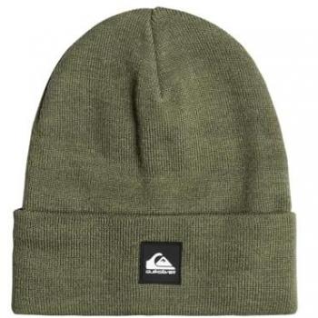 Gorro Quiksilver Brigade verde oscuro, gorro de hombre, diseño estándar, color Sea Spray
