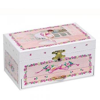 Goki Ballerina IV - Caja de música con cajones y Bailarina