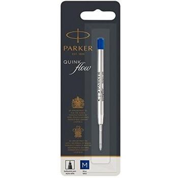 Parker Quinkflow recambio para bolígrafo de punta mediana, azul