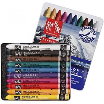 Cera Acuarelable Neocolor II 10 Surtidos Caran d'Ache Multicolor