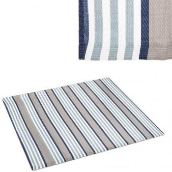 BB Home-Alfombra de Exterior Symi 160 x 230 x 0,5 cm Gris Beige Marrón Polipropileno