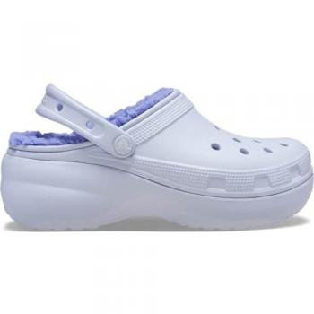 Crocs Classic Platform Lined Clog mujer lila claro 36-37