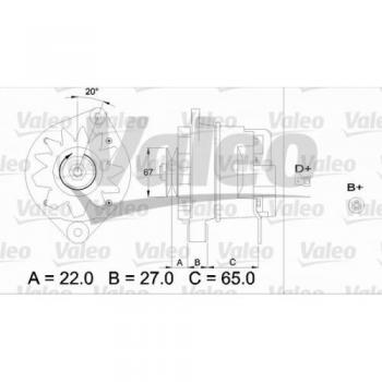 Alternador VALEO 436316 Remanufacturado 14V 70A para Citroën, Fiat, Peugeot y Talbot