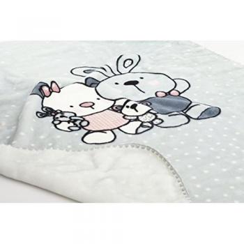 Manta Infantil Redonda Rosa 110x140 Cm - Suave y Cómoda