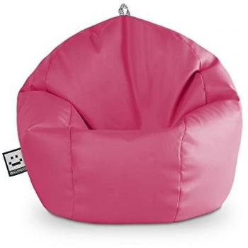 Puff Pelota Polipiel Fucsia Interior Happers - Cómodo, Ligero y Resistente