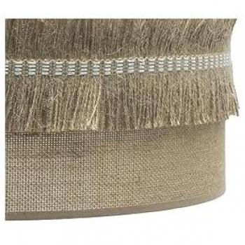 Colgante Moderno Kala 1xe27 Cuero Saco 30x30 cm con Flecos